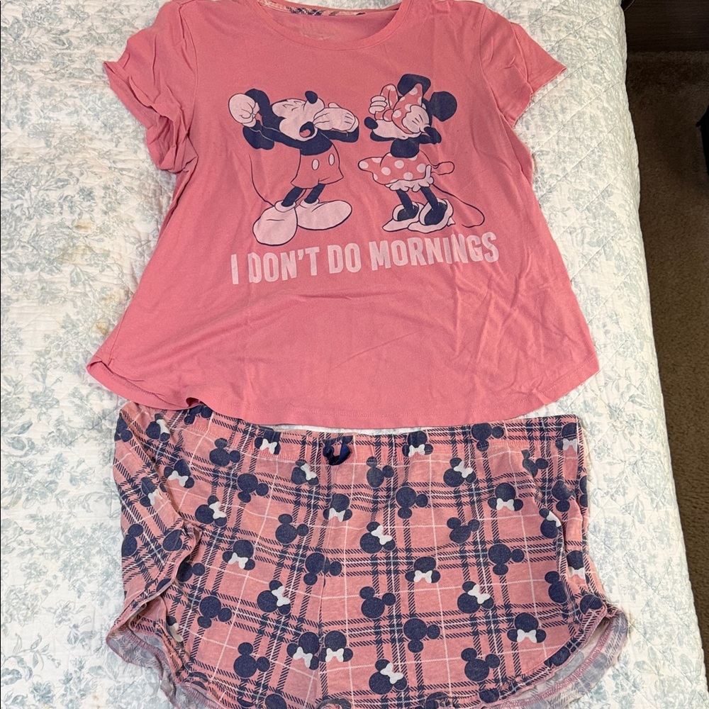 Disney Pink and Blue Pajama Set